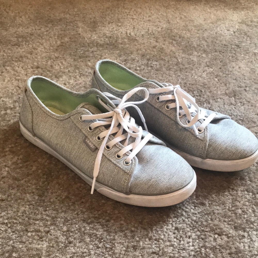 Grey Vans.